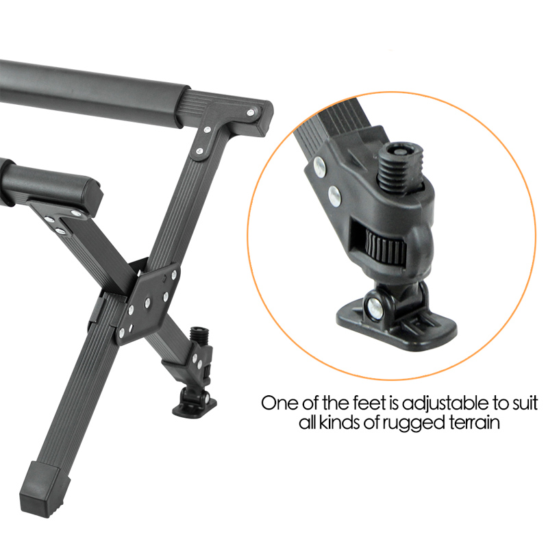 Estante para cubos de hielo plegable de aluminio para exteriores, estante de soporte para caja de almacenamiento