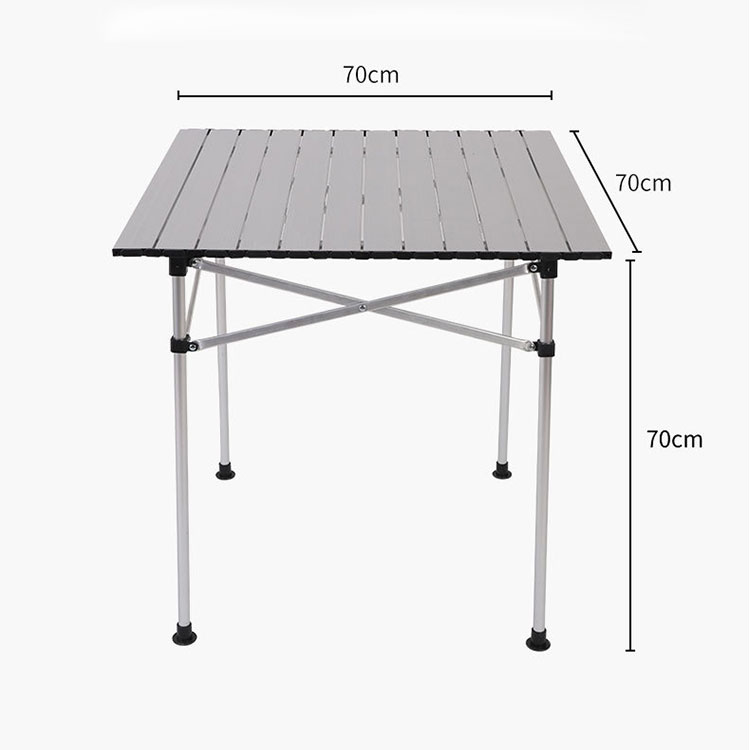Mesa plegable de aluminio para camping