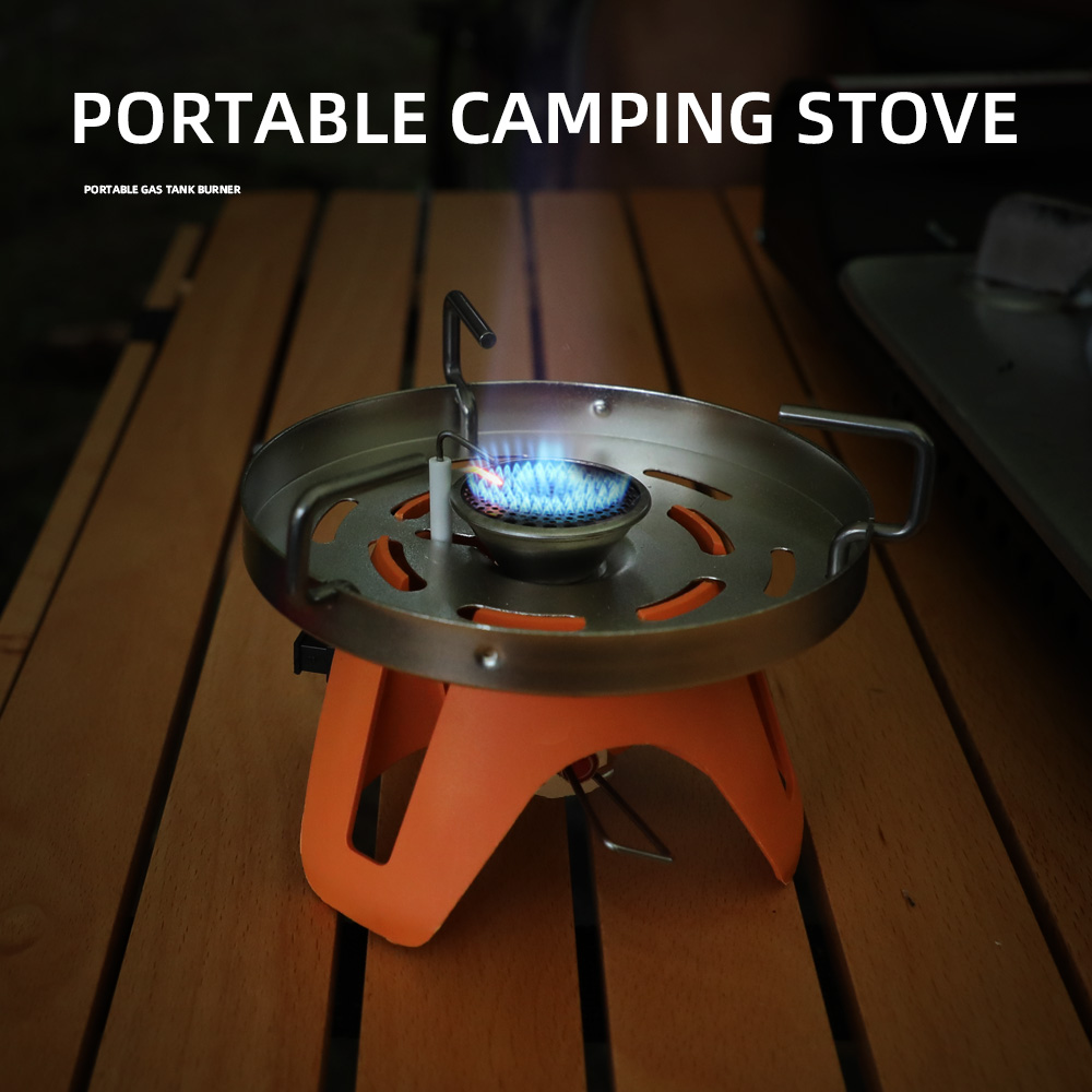 Estufa de camping portátil ultraligera y plegable para exteriores