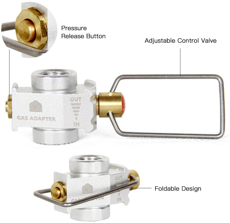 Adaptador para bombona de gas butano para camping