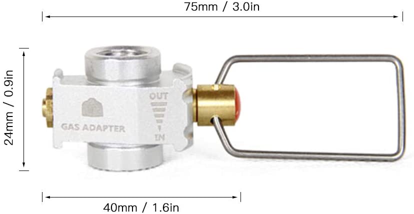 Adaptador para bombona de gas butano para camping