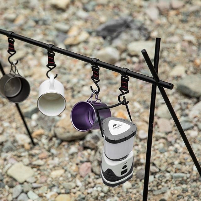 Estante colgante de aluminio para utensilios de cocina para acampar al aire libre