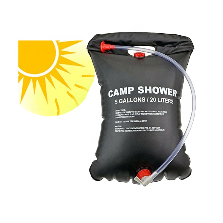 Bolsa de ducha portátil con energía solar de 20 l/25 l