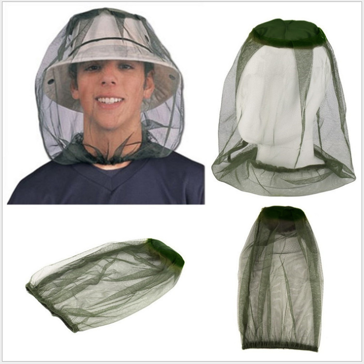 Deportes al aire libre, expedición de campamento, mosquitero para la cabeza,