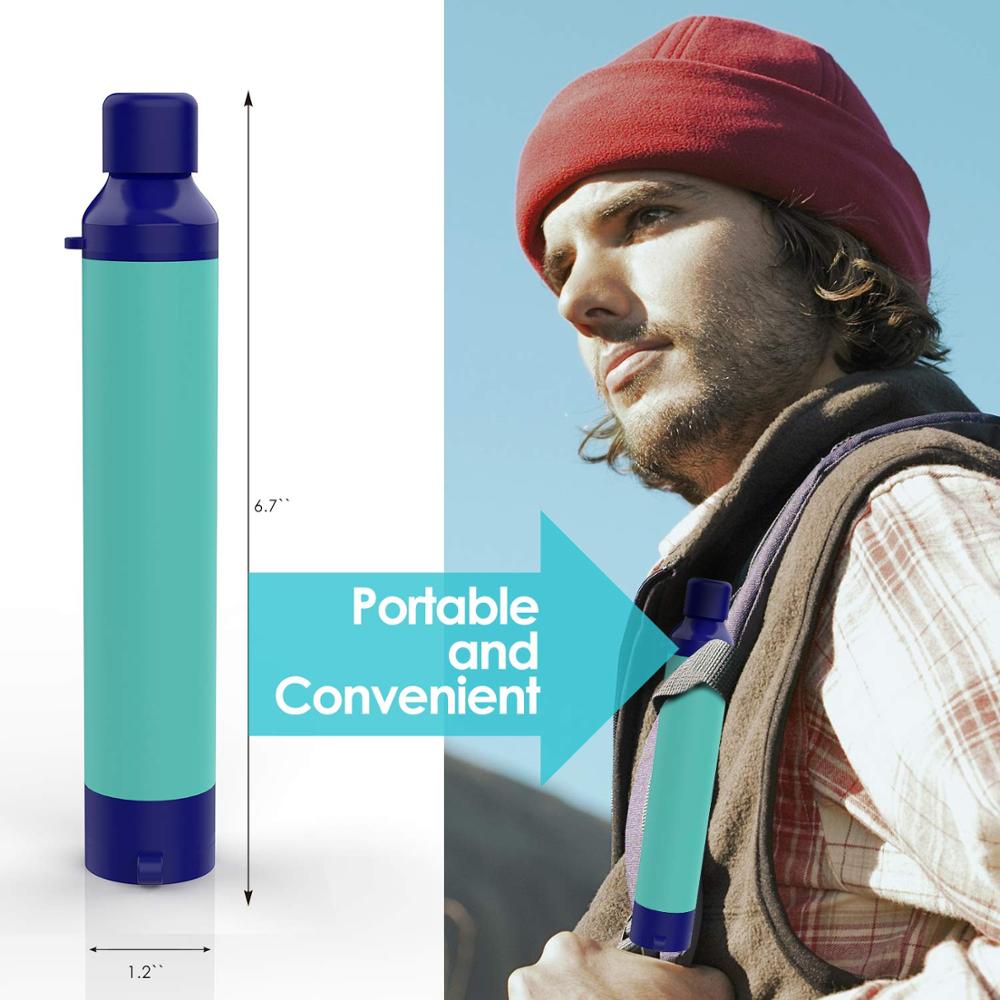 Sistema de filtración de agua para exteriores Purificador de agua portátil