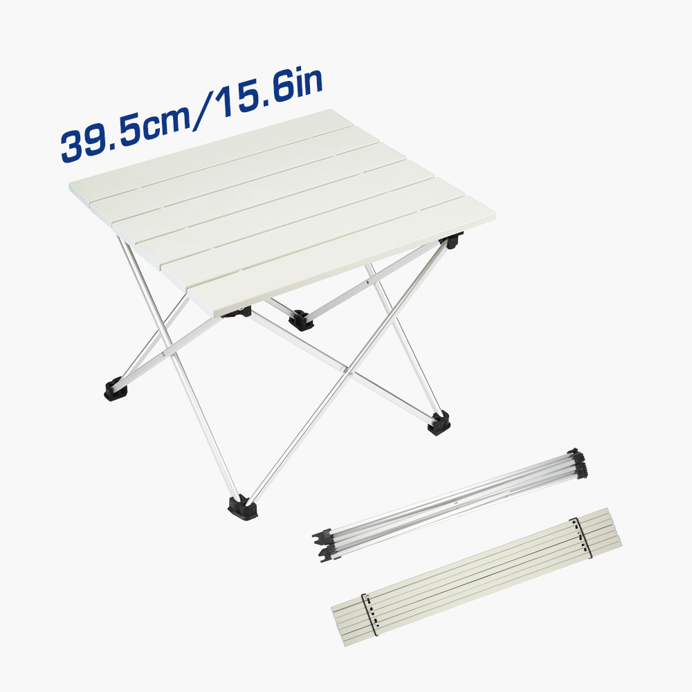Mesa de camping plegable de aluminio para cocinar y hacer picnic