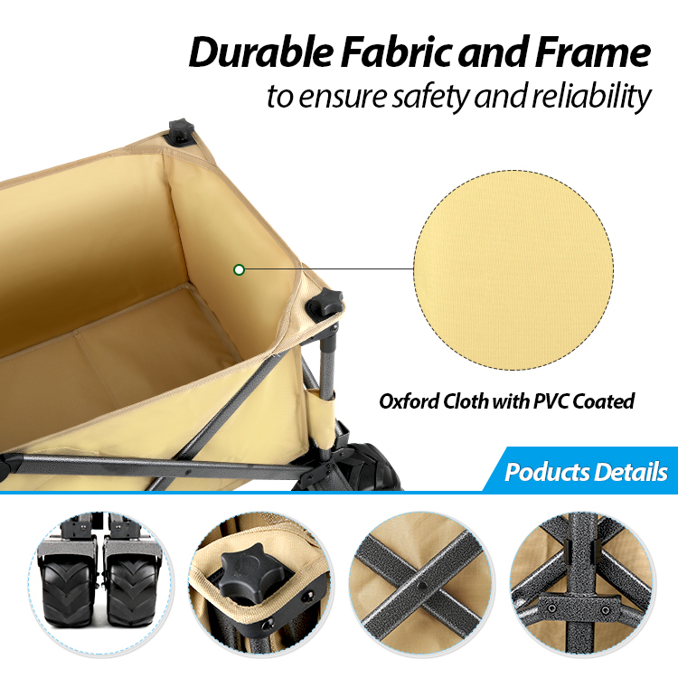 Carro plegable para acampar, carrito para exteriores