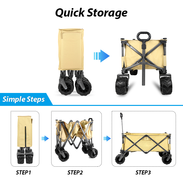 Carro plegable para acampar, carrito para exteriores