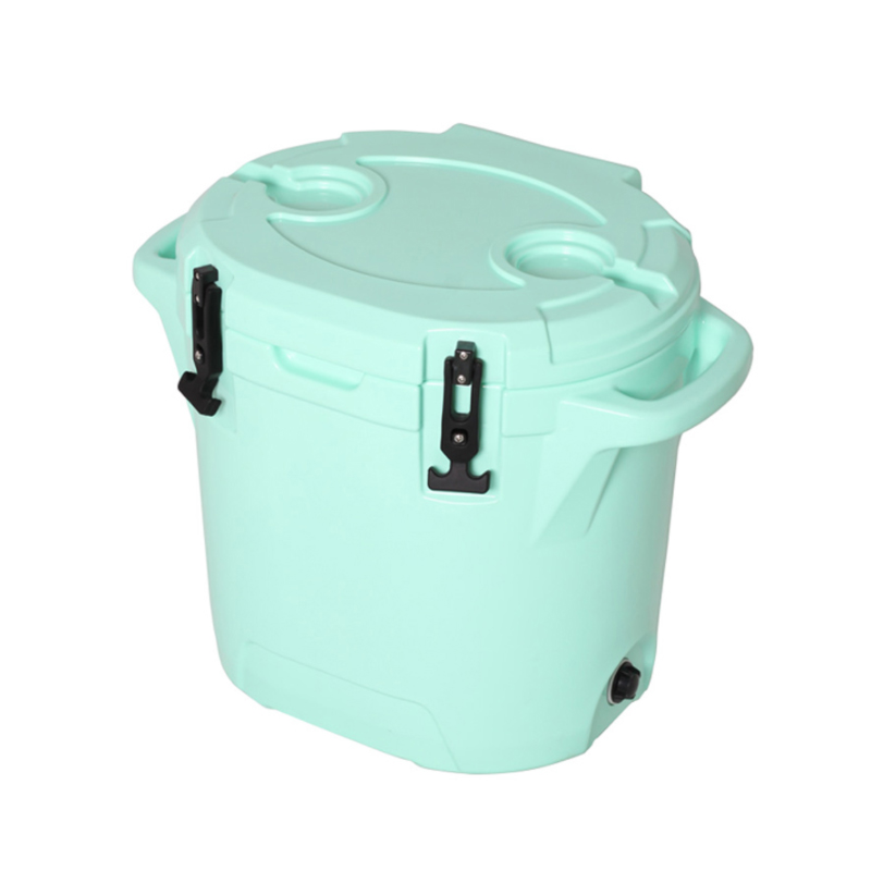 Enfriadores de cubos de hielo portátiles rotomoldeados redondos de 25 l
