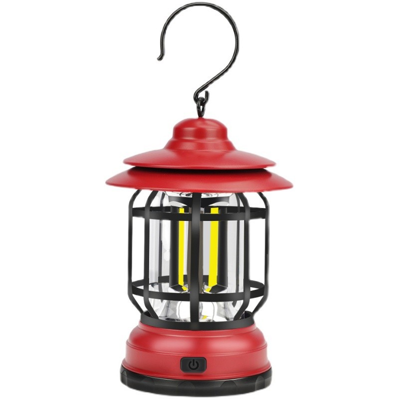 Lámpara de camping LED antigua