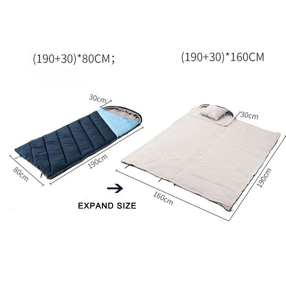 Saco de dormir impermeable, ligero y cálido para mochileros, acampadas, pesca y caza
