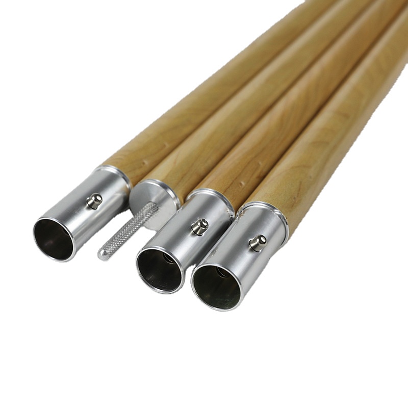Poste de lona para tienda de campaña de aluminio con patrón de madera para acampar