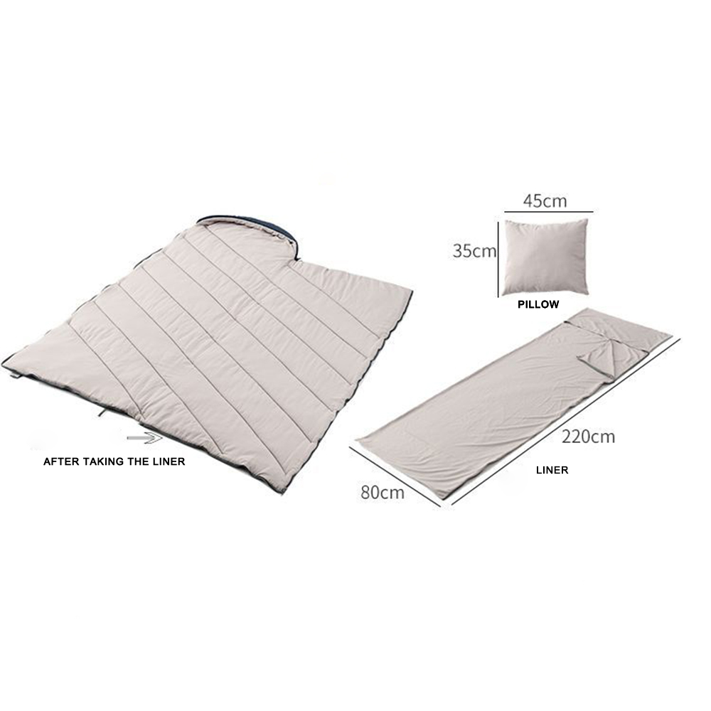 Saco de dormir impermeable, ligero y cálido para mochileros, acampadas, pesca y caza