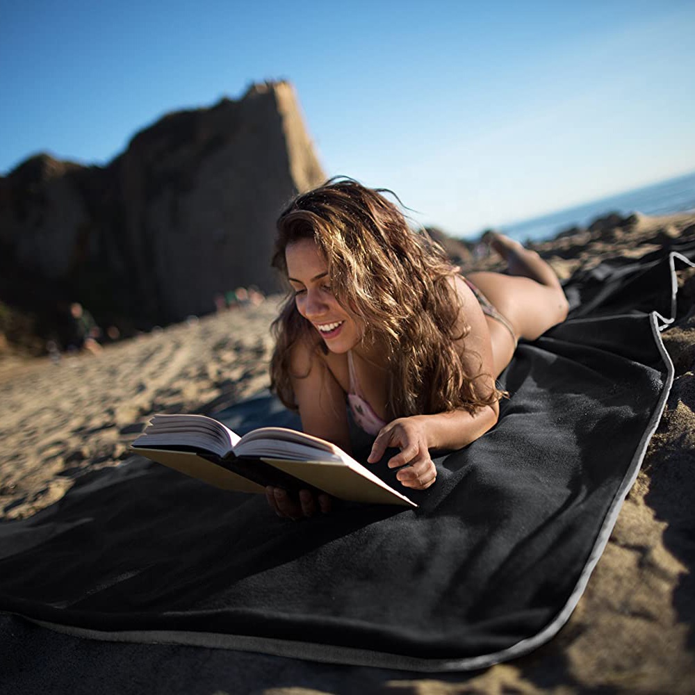 Manta de picnic cálida para acampar al aire libre: manta de vellón suave y cómoda