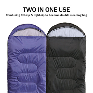 Sacos de dormir de algodón impermeables de 0.7 a 4 kg para acampada y mochilerismo