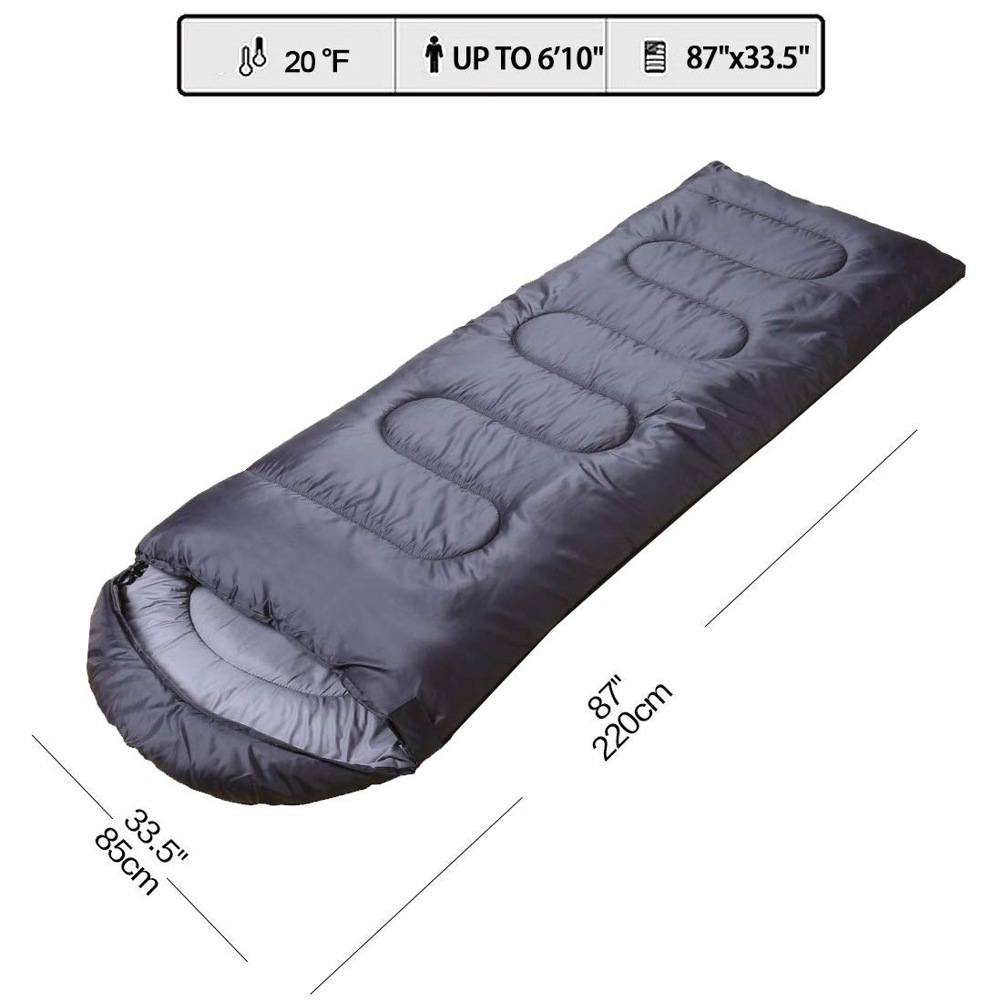 Sacos de dormir de algodón impermeables de 0.7 a 4 kg para acampada y mochilerismo