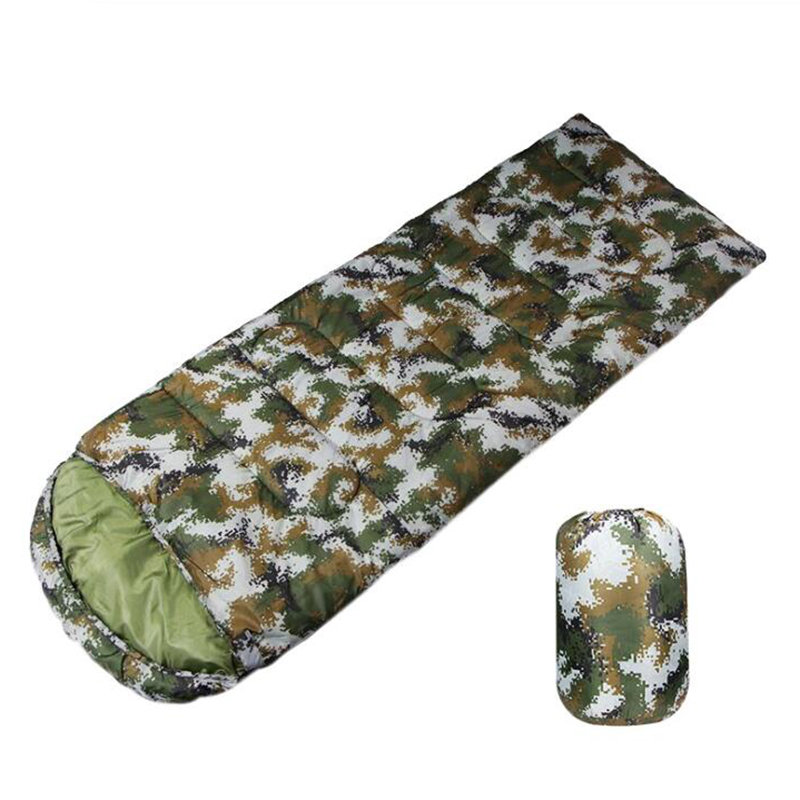 Sacos de dormir para acampar con camuflaje, ultraligeros, impermeables