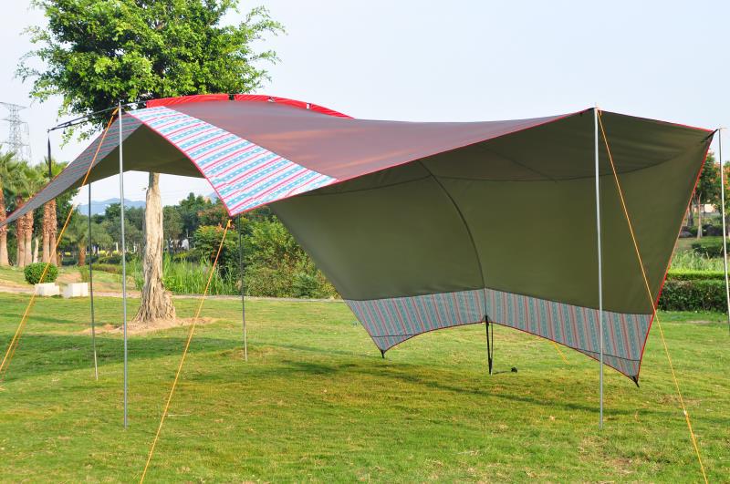Toldo de protección solar para acampar al aire libre de gran tamaño