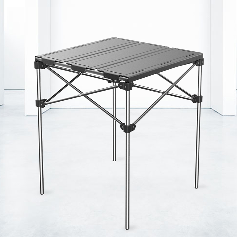 Mesa plegable de aluminio para acampar empalmable