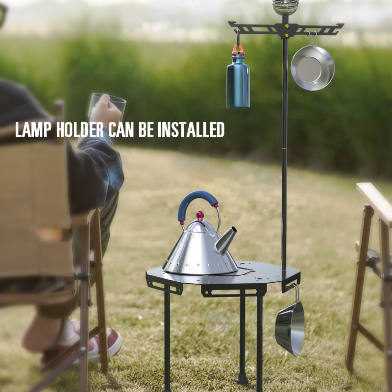 Mesa plegable de aluminio para acampar al aire libre