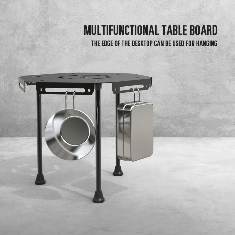 Mesa plegable de aluminio para acampar al aire libre