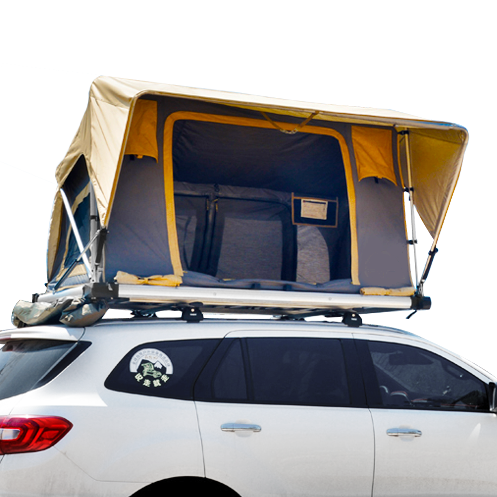 Tienda de campaña automática para techo de coche, de carcasa blanda y resistente al viento, para exteriores