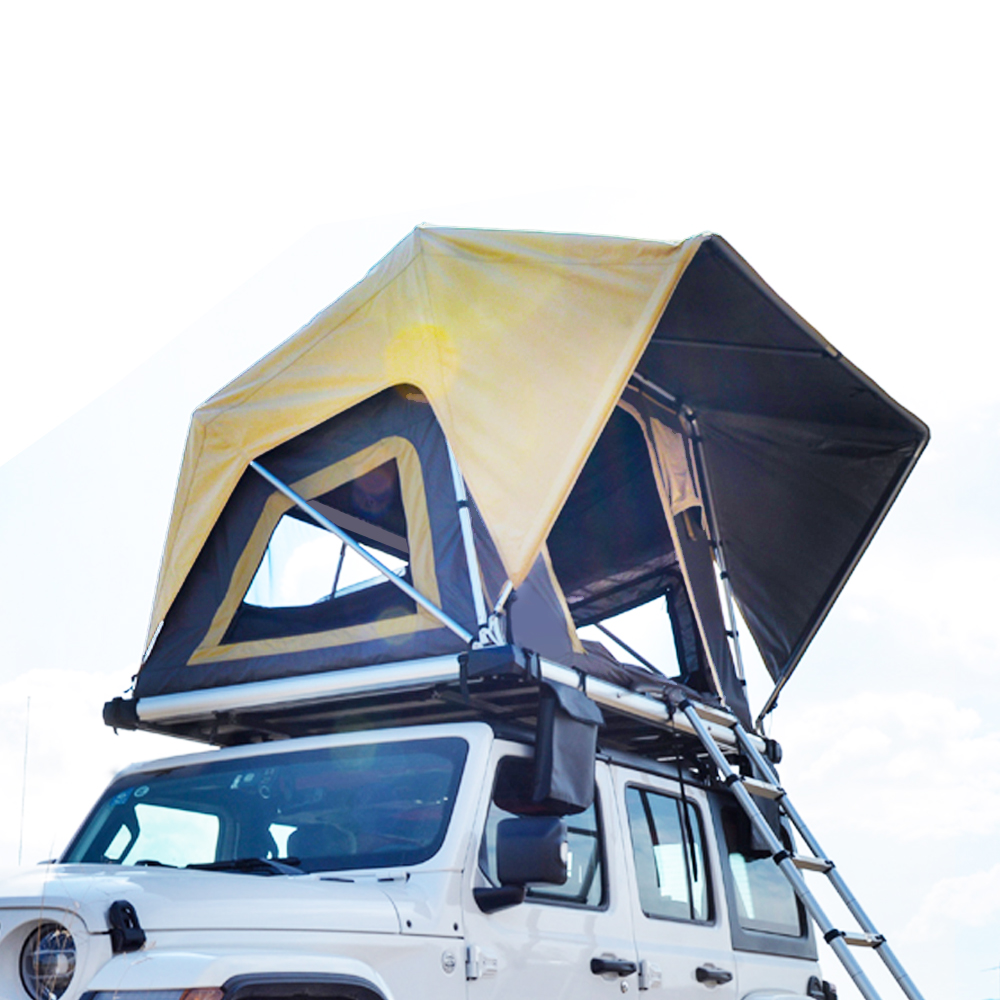 Tienda de campaña automática para techo de coche, de carcasa blanda y resistente al viento, para exteriores