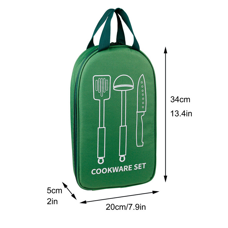 Bolsa de almacenamiento para vajilla y cuchillos de cocina para picnic al aire libre