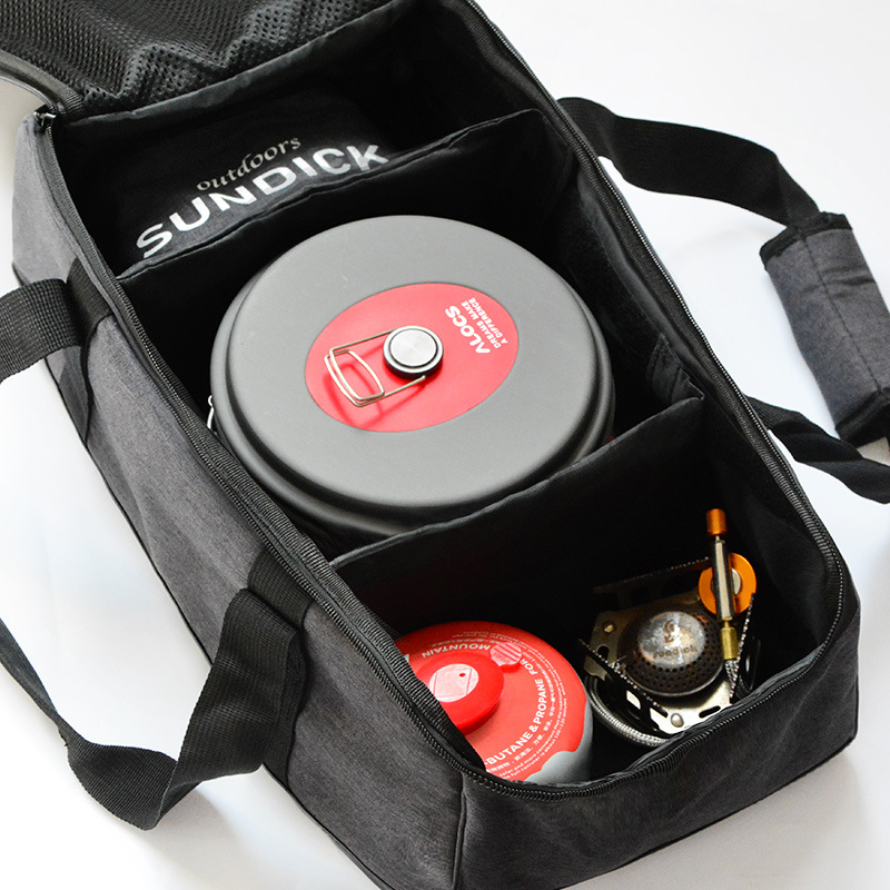 Bolsa de almacenamiento portátil para utensilios de cocina al aire libre, contenedor para estufa de gas para acampar