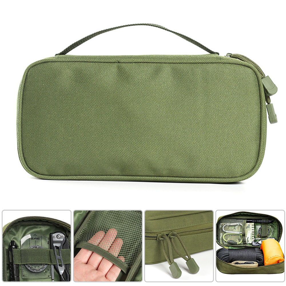 Bolsa de almacenamiento de herramientas EDC para exteriores, organizador de viaje para acampar