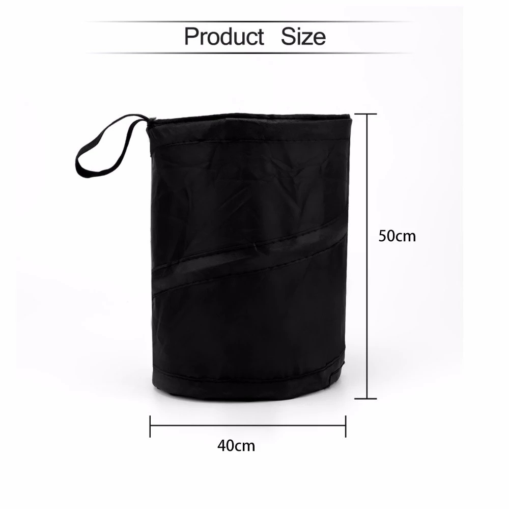 Bote de basura portátil de 63 l para actividades al aire libre, caminatas, campamentos y barbacoas