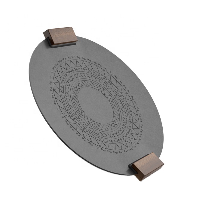 Placa de cocina portátil para acampar, sartenes antiadherentes para barbacoa