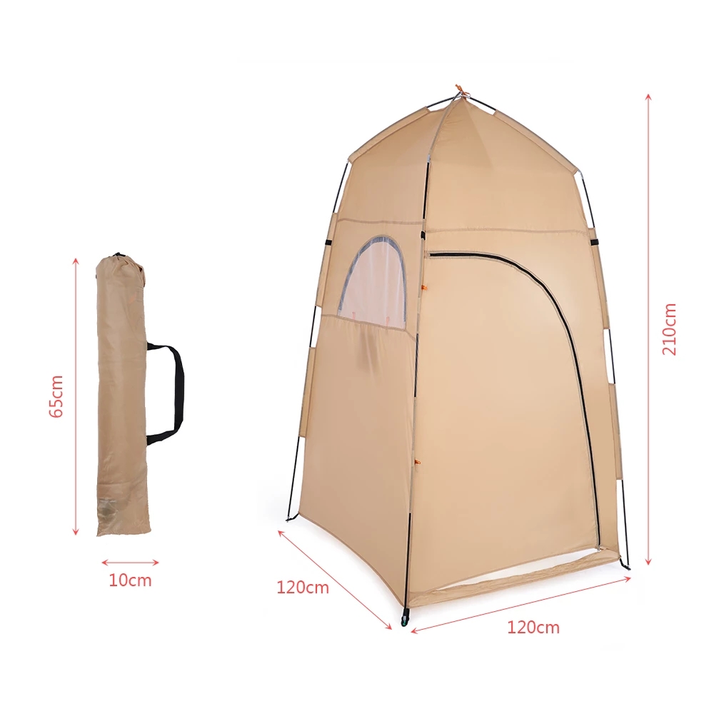 Tienda de campaña y toldo para ducha y baño portátil para acampar al aire libre