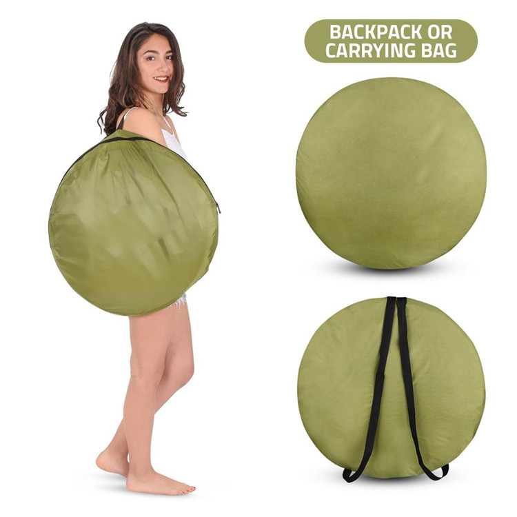 Tienda de campaña con ducha emergente: inodoro de apertura rápida para exteriores