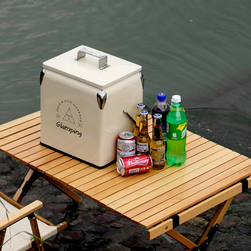 caja al aire libre del refrigerador del hielo que acampa 13L/17L para la cerveza del vino aislada en frío