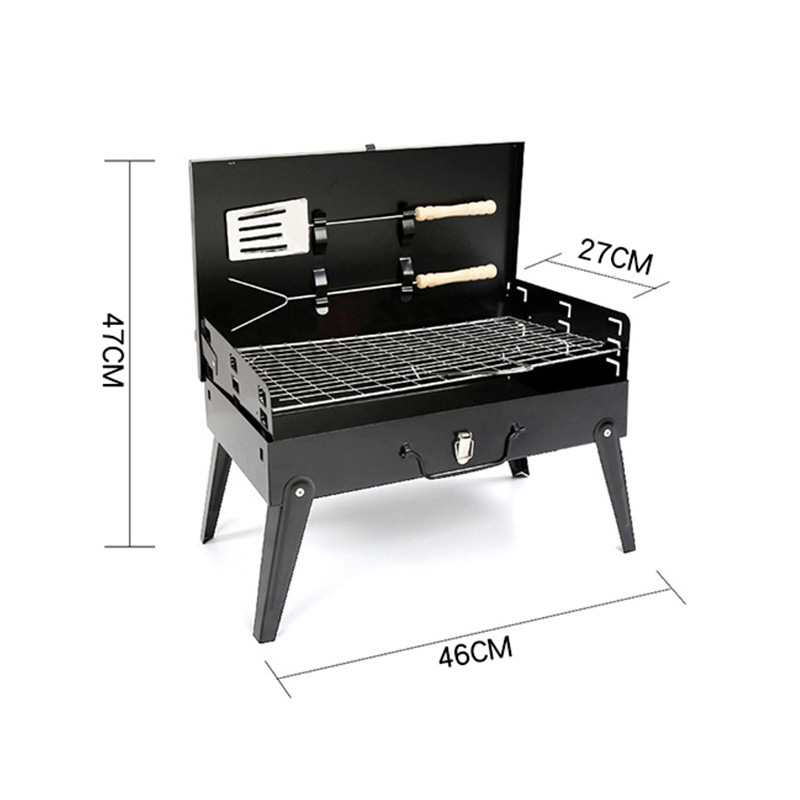 Parrilla para barbacoa plegable portátil para exteriores