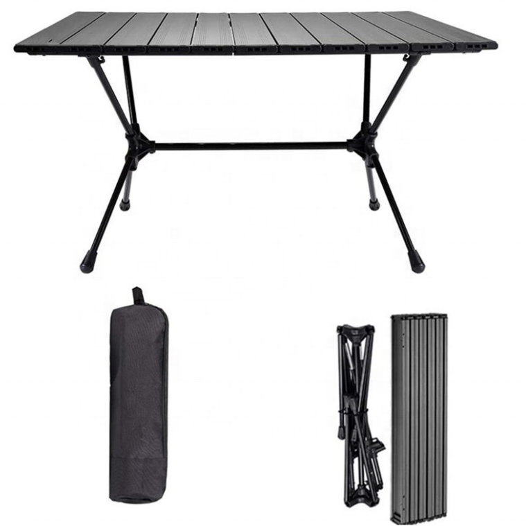 Mesas plegables para acampar de aluminio al aire libre con logotipo personalizado