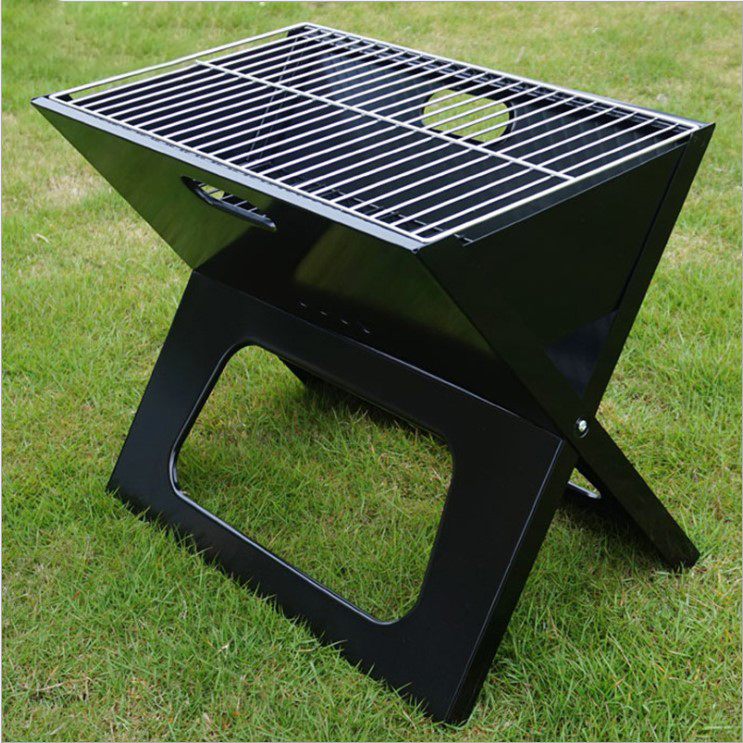Parrilla de carbón plegable de acero inoxidable estilo portátil