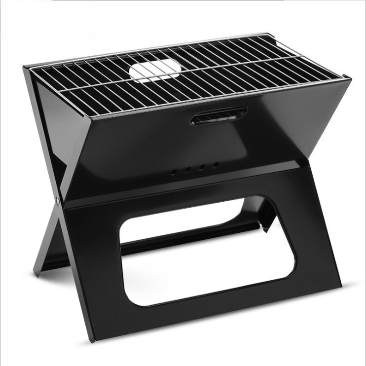 Parrilla de carbón plegable de acero inoxidable estilo portátil