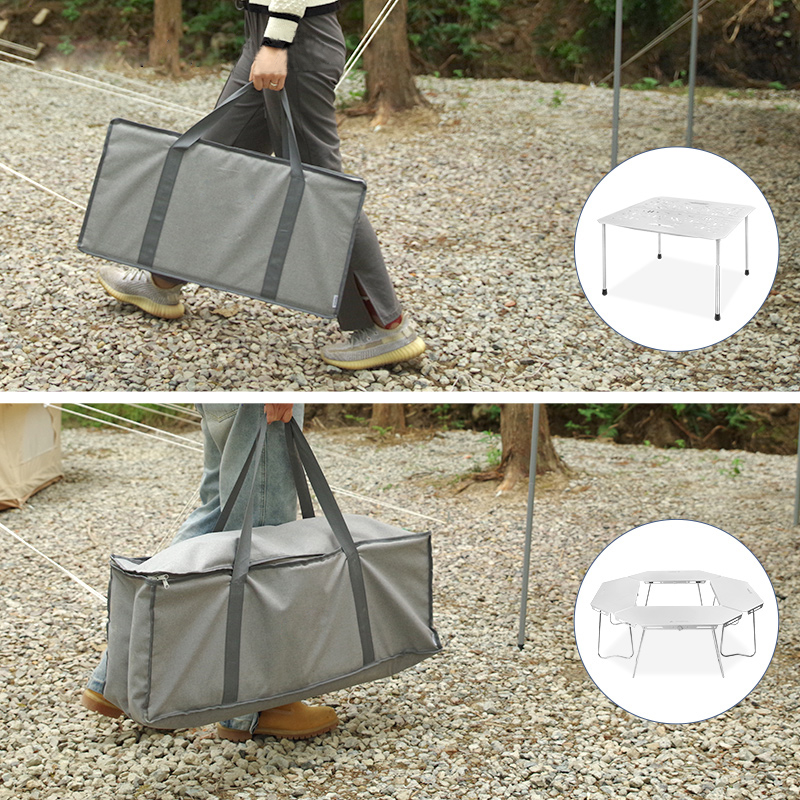 Mesa plegable para camping, picnic, de aleación de aluminio