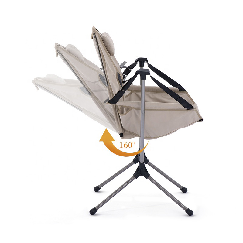 Silla plegable de aluminio para acampar al aire libre