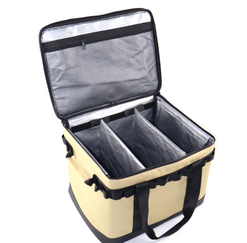 Bolsa de lona plegable para almacenamiento de acampada, 43 l