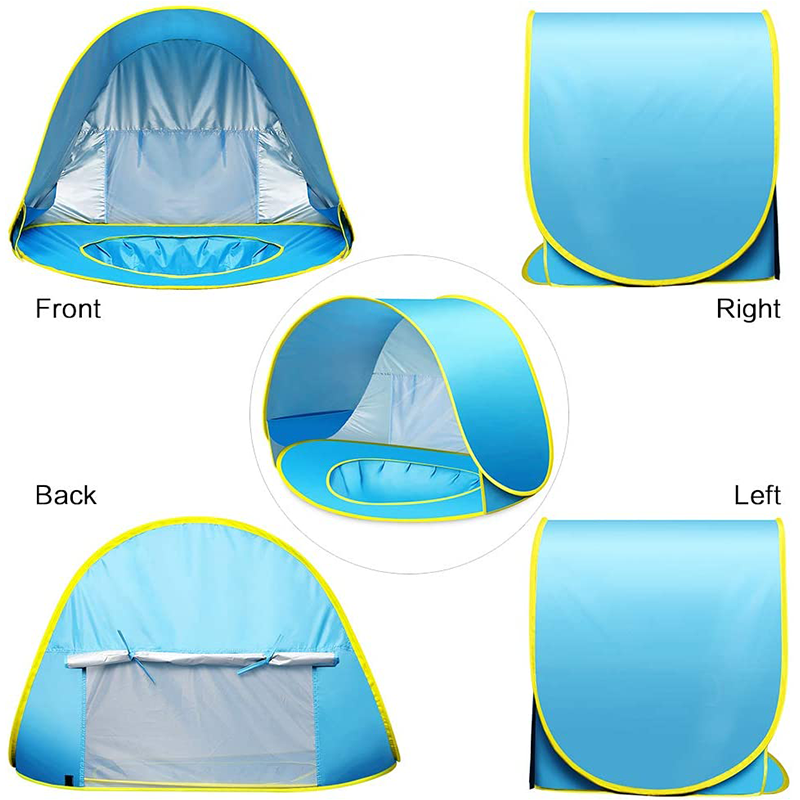 Tienda de campaña para playa para bebés: toldo emergente resistente a los rayos UV50