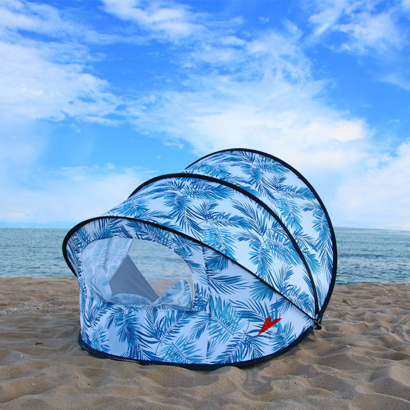 Tienda de campaña automática para playa con protección solar UPF 50+: refugio solar portátil emergente