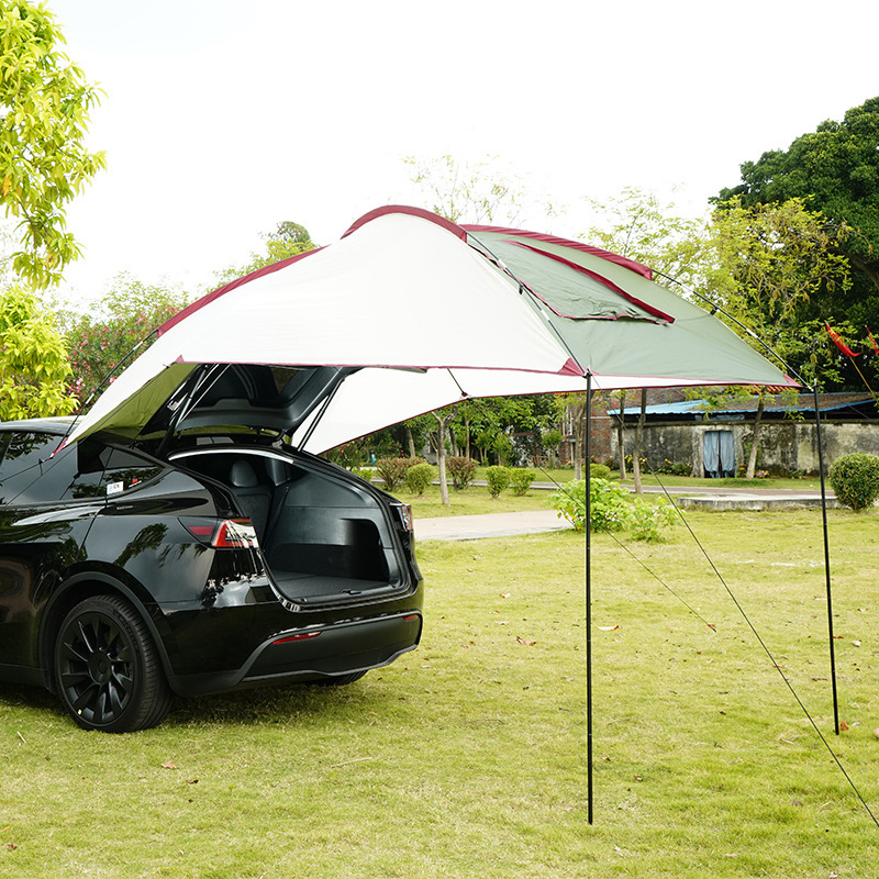 Toldo lateral para coche y tienda de campaña trasera para coche de acampada al aire libre