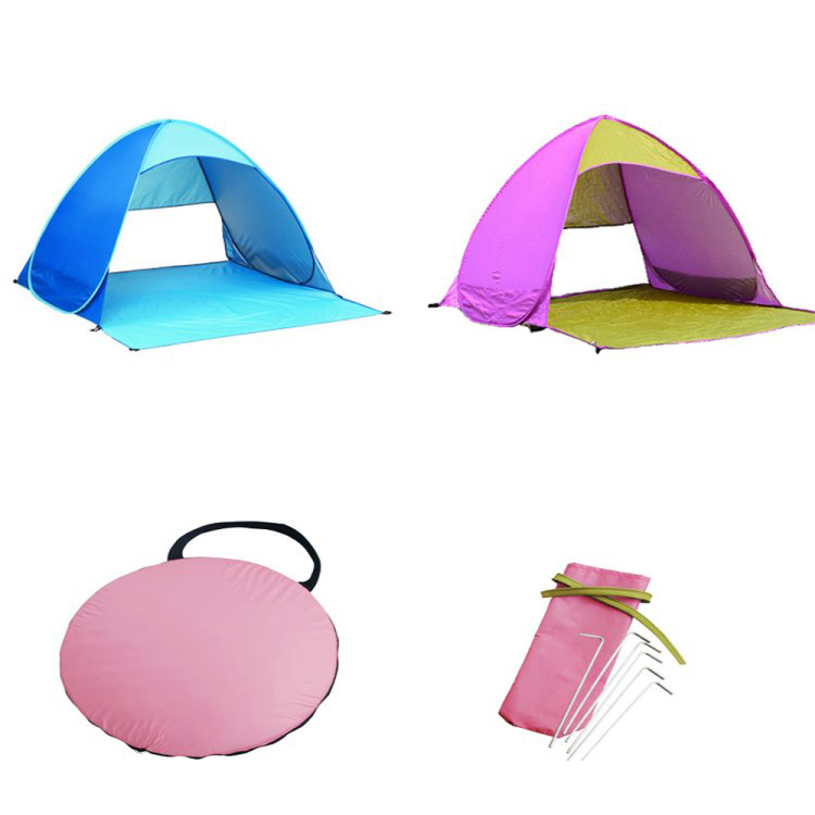 Tienda de campaña infantil para playa, para exteriores, con protección UV y parasol