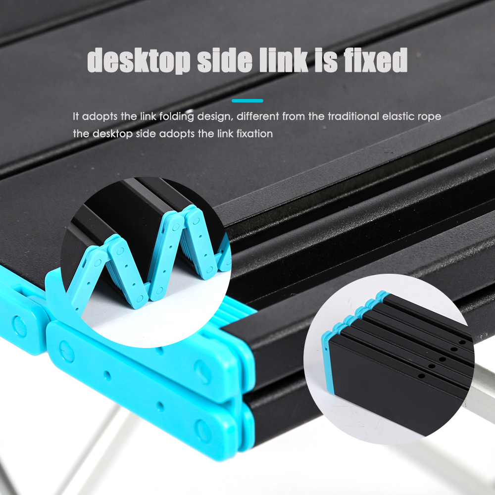 Mesa plegable de aluminio para cocinar, hacer senderismo, viajar y hacer picnic