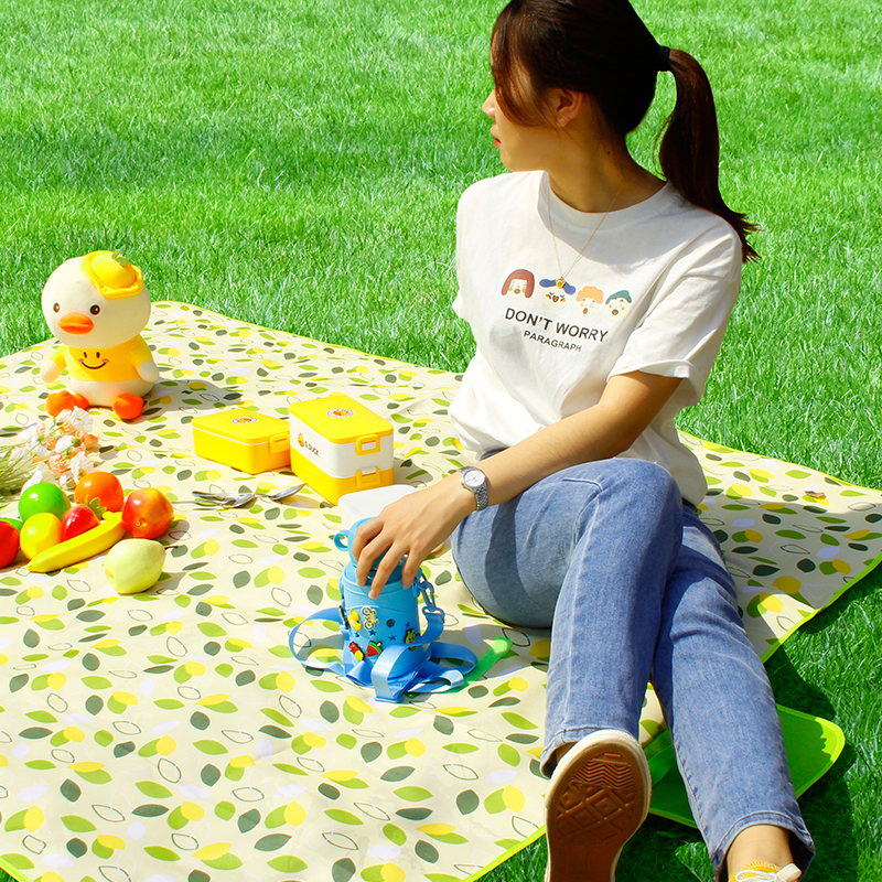 Manta de picnic para acampar multicolor: manta de picnic impermeable para exteriores