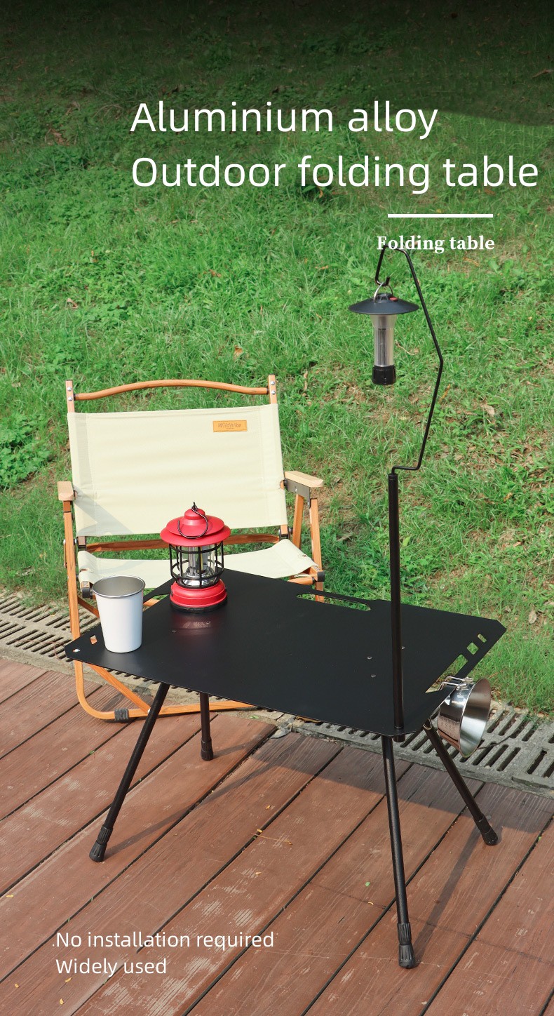 Mesa plegable táctica de aleación de aluminio para exteriores para barbacoa de camping