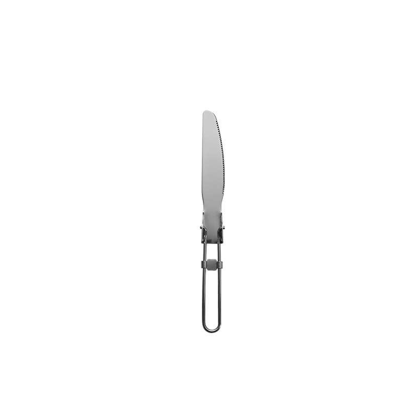 Juego de cubiertos tenedor cuchillo cuchara de camping plegable de acero inoxidable